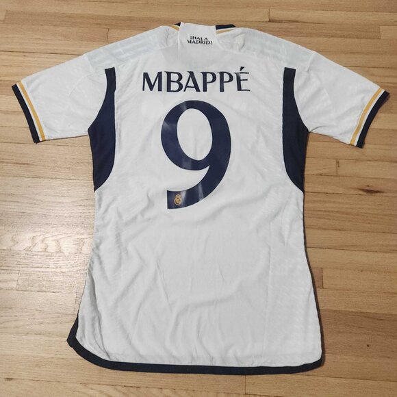 Kylian Mbappe Fan Jersey -Fits Men's Medium - White - Picture 5 of 5